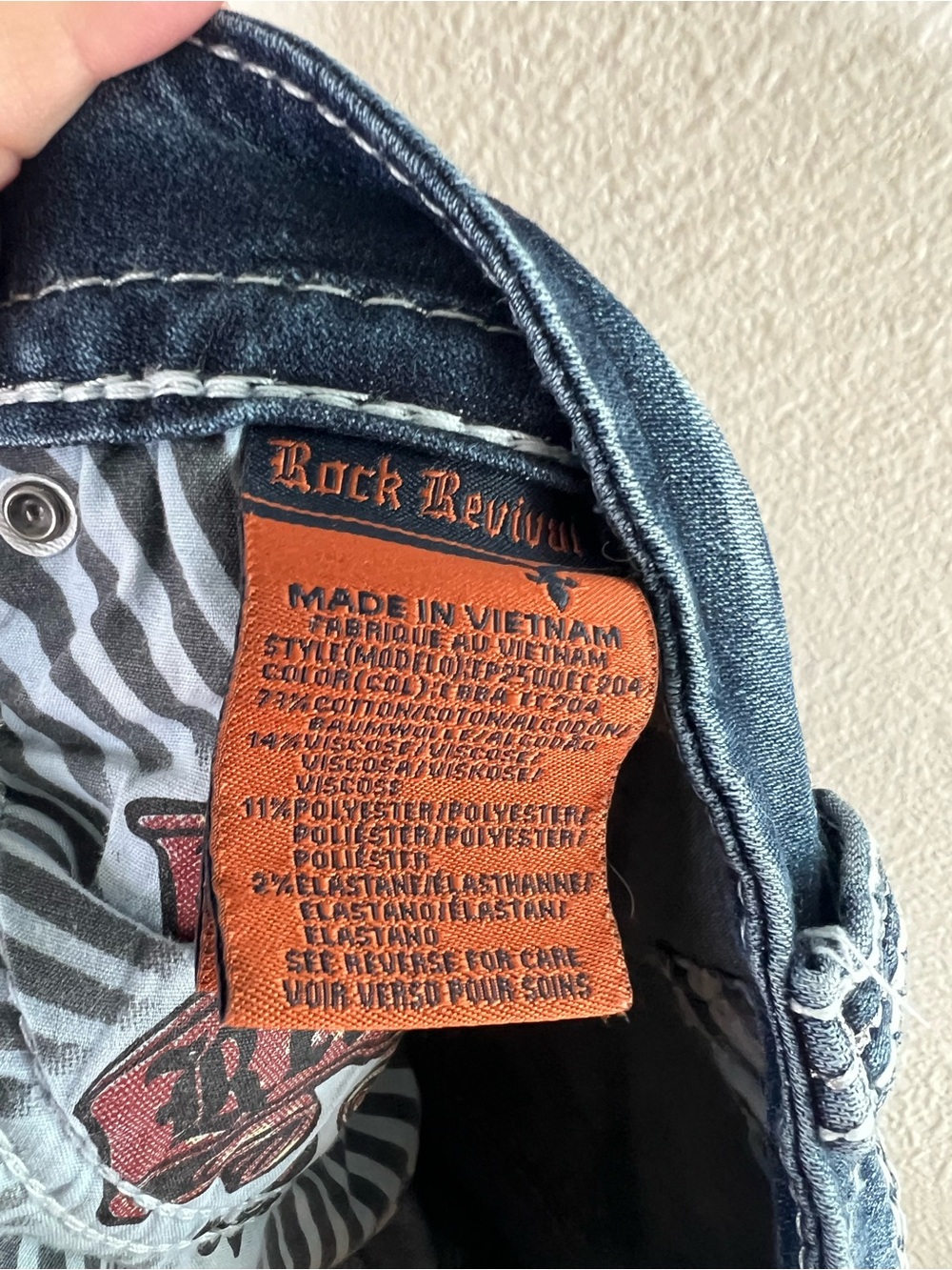 Rock and Revival Ebba Easy Crop size 32 Distressed Blue Jeans - Picture 11 of 16
